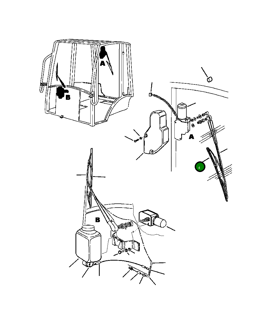 Щётка заднего стеклоочистителя 816214973 Komatsu