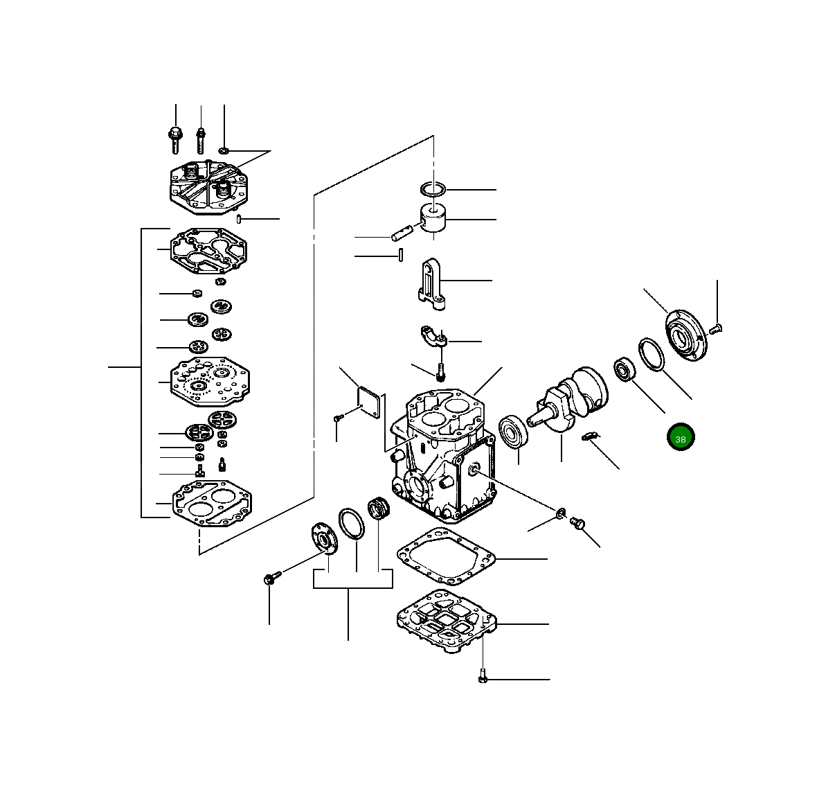 Задний подшипник ST  262 Komatsu