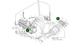 Шланг 570MM,YELLOW 22F-62-11451 Komatsu