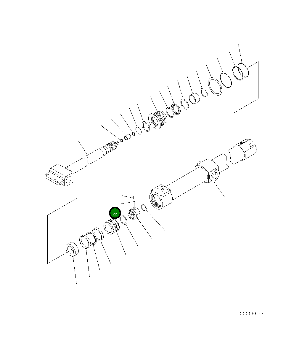 Шарик KB96321-07140 Komatsu