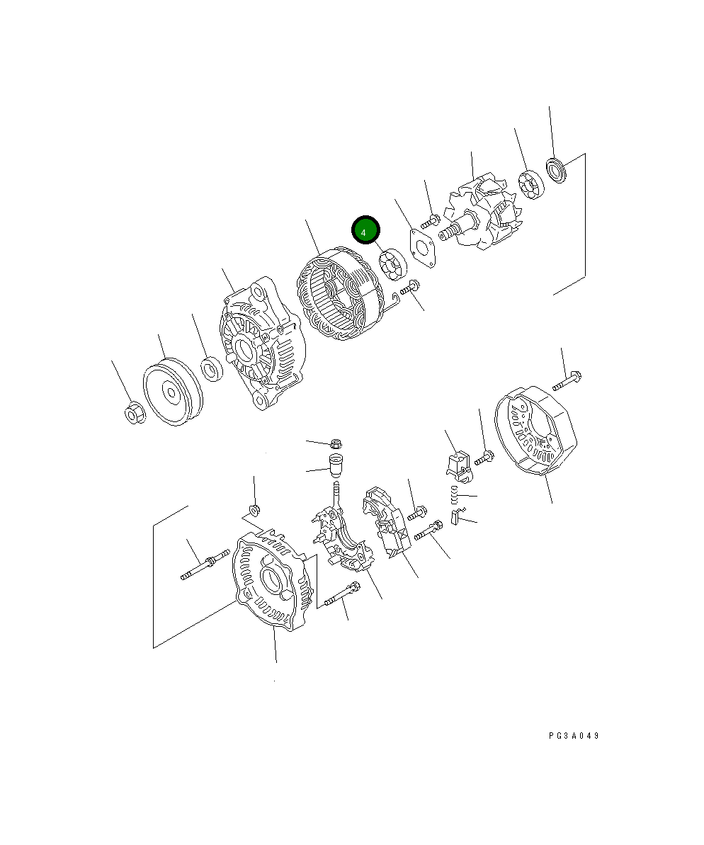 Шариковый подшипник ND949100-2950 Komatsu