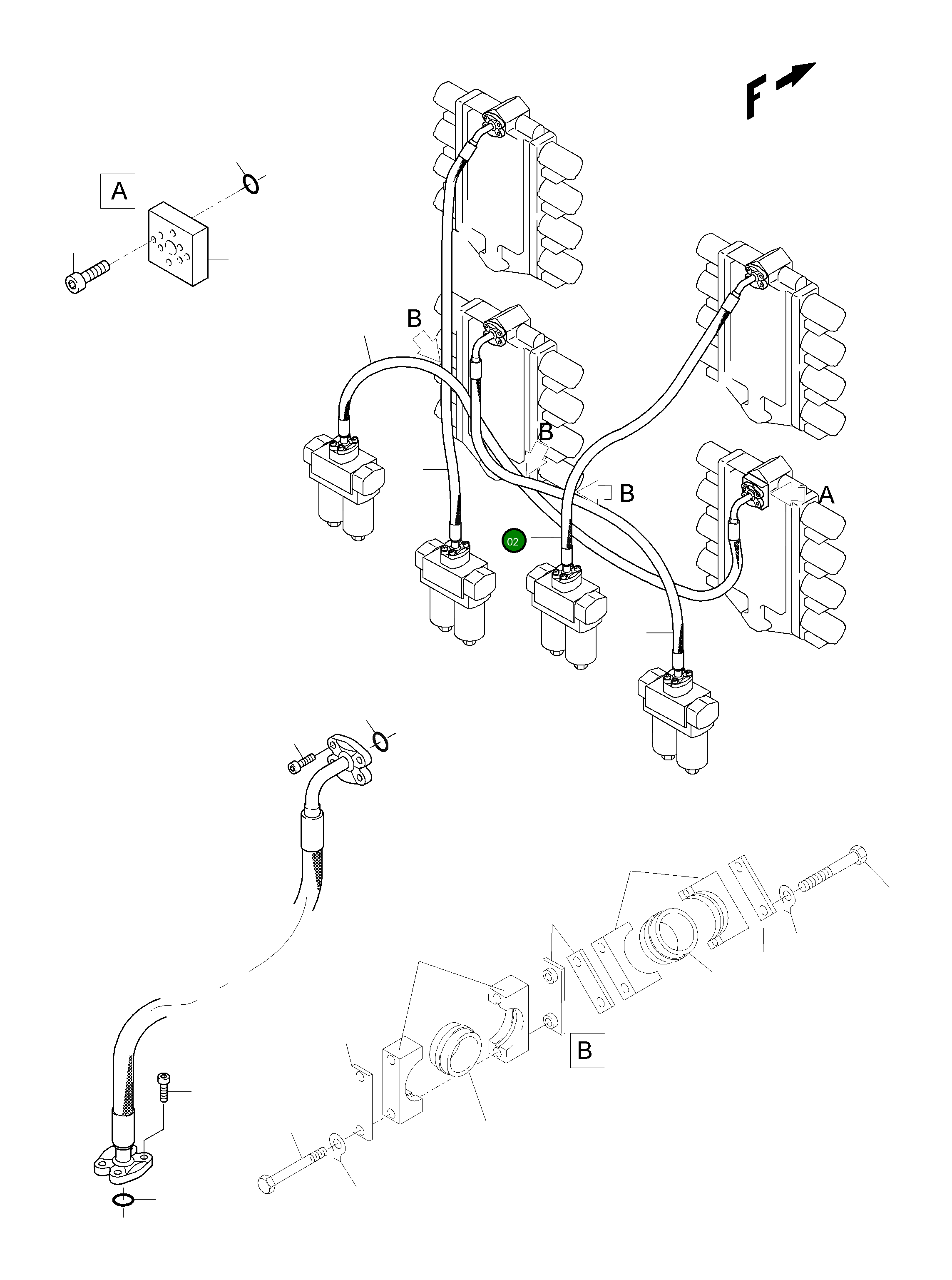 Шланг в сборе DN 50x1750 940 416 40 Komatsu