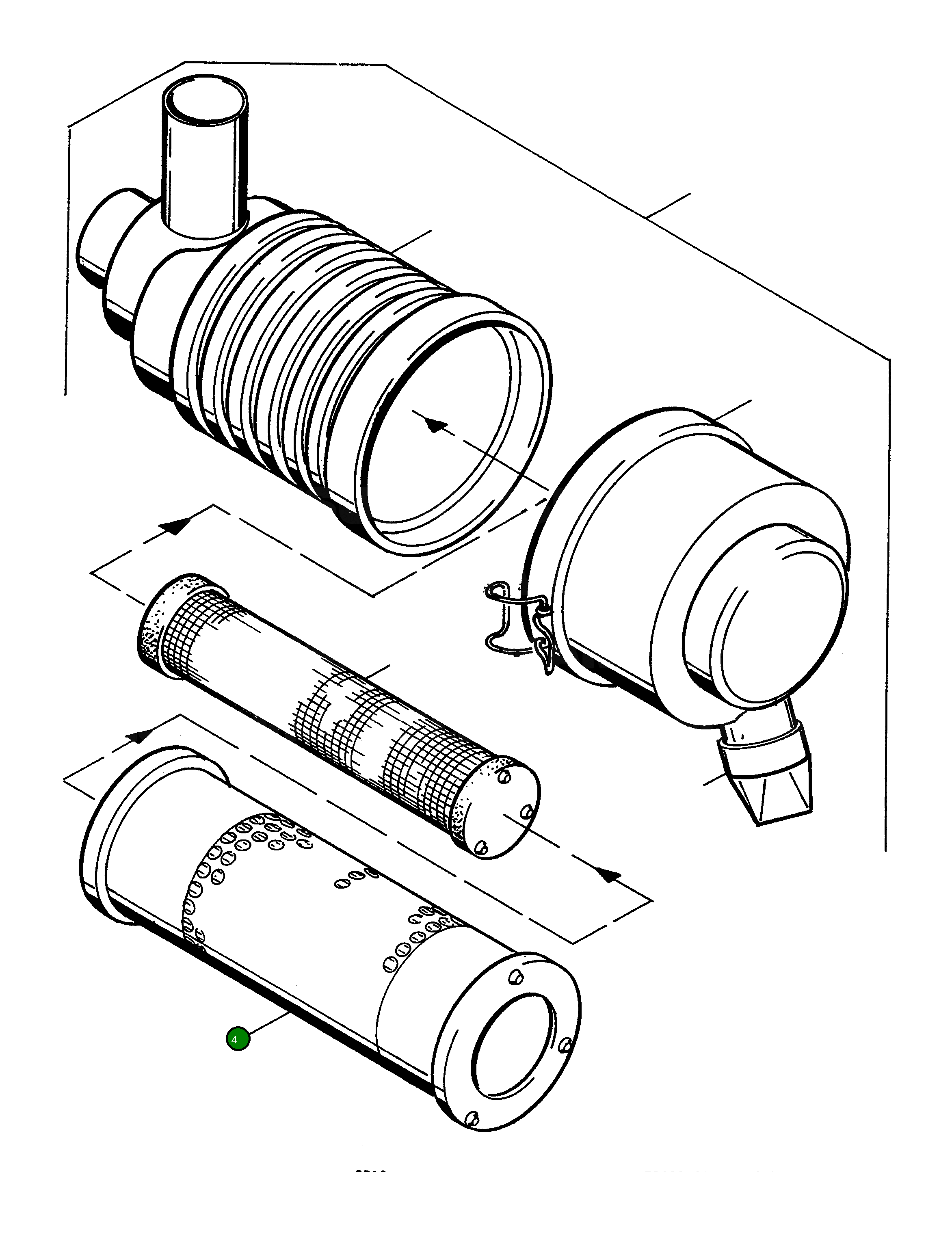 Фильтрующий элемент 4918199M1 Komatsu