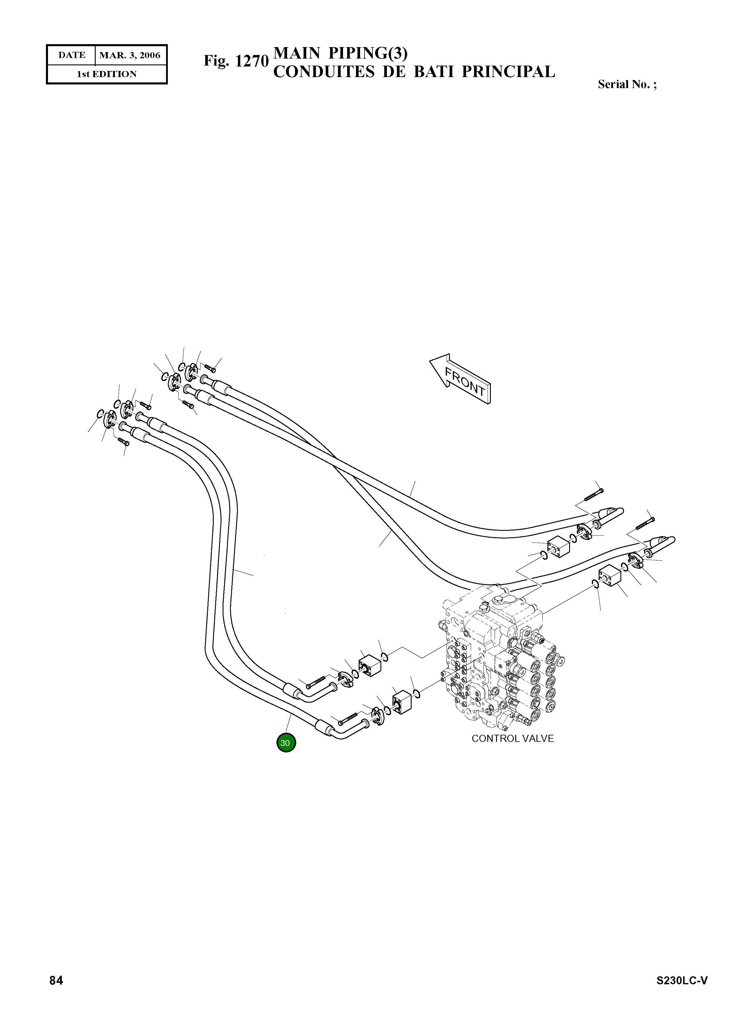 Шланг PF3/4-1650L DS2040347 Komatsu