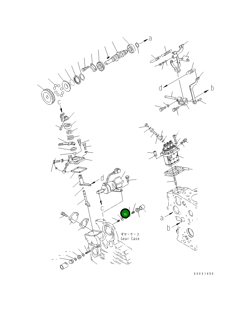 Гайка KT15261-9202-0 Komatsu