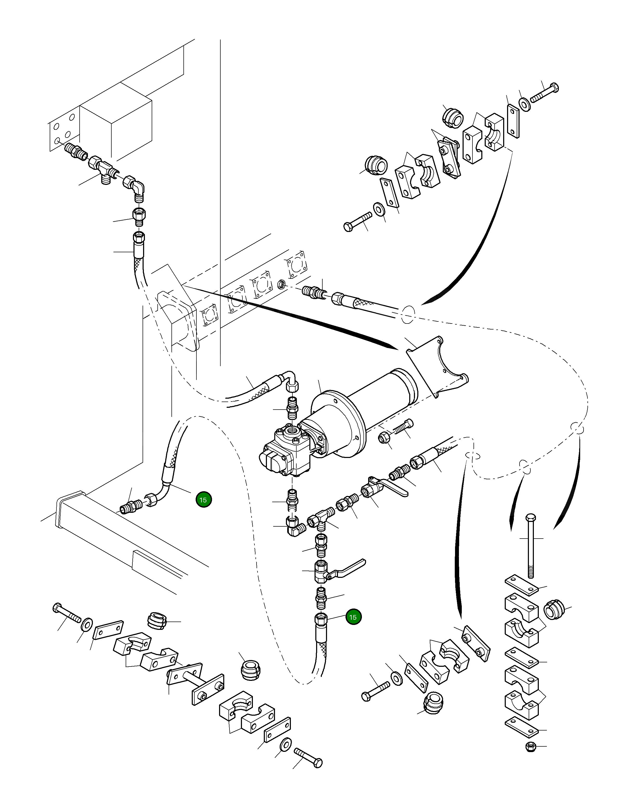 Шланг в сборе DN 32x500 517 894 98 Komatsu
