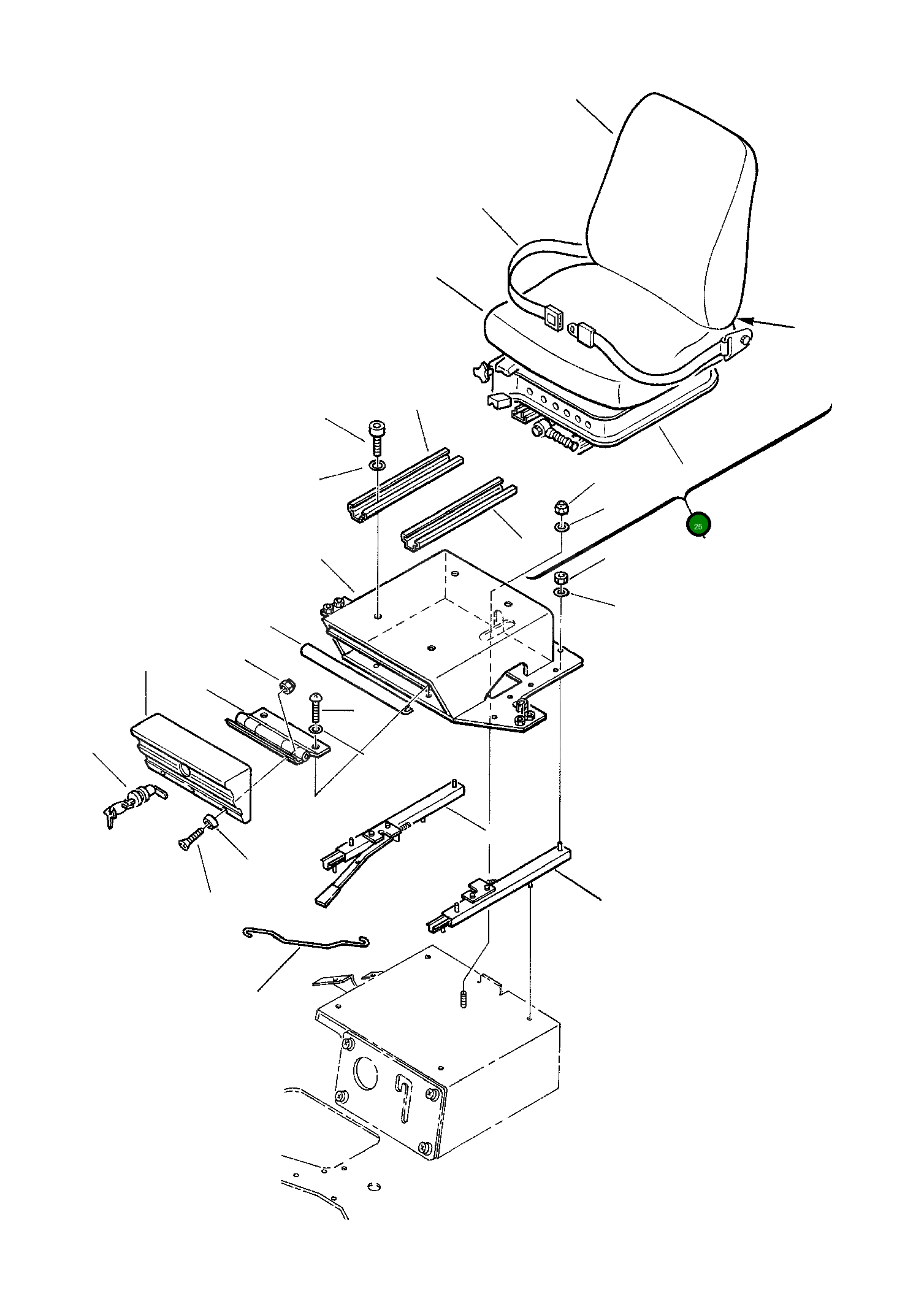 Гайка 801852212 Komatsu