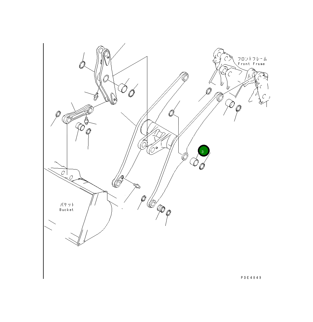 Втулка 421-70-11381 Komatsu