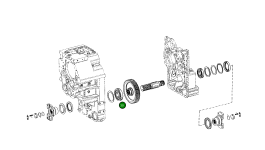 Роликовый подшипник 0750 118 408 Komatsu