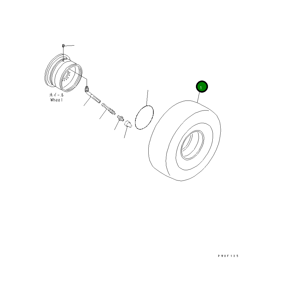 Шина 424-X28-1120 Komatsu