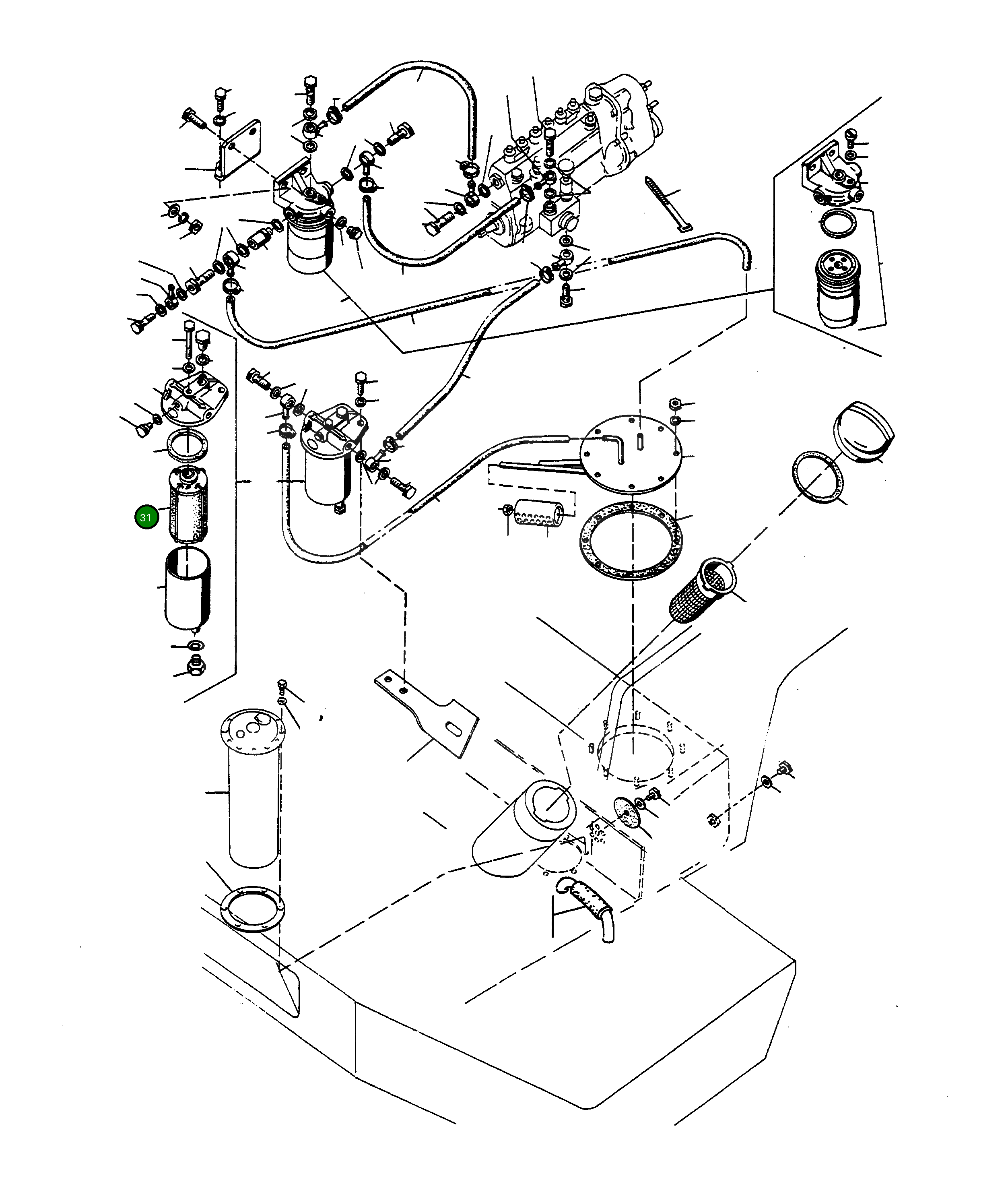Фильтрующий элемент 2870198M1 Komatsu