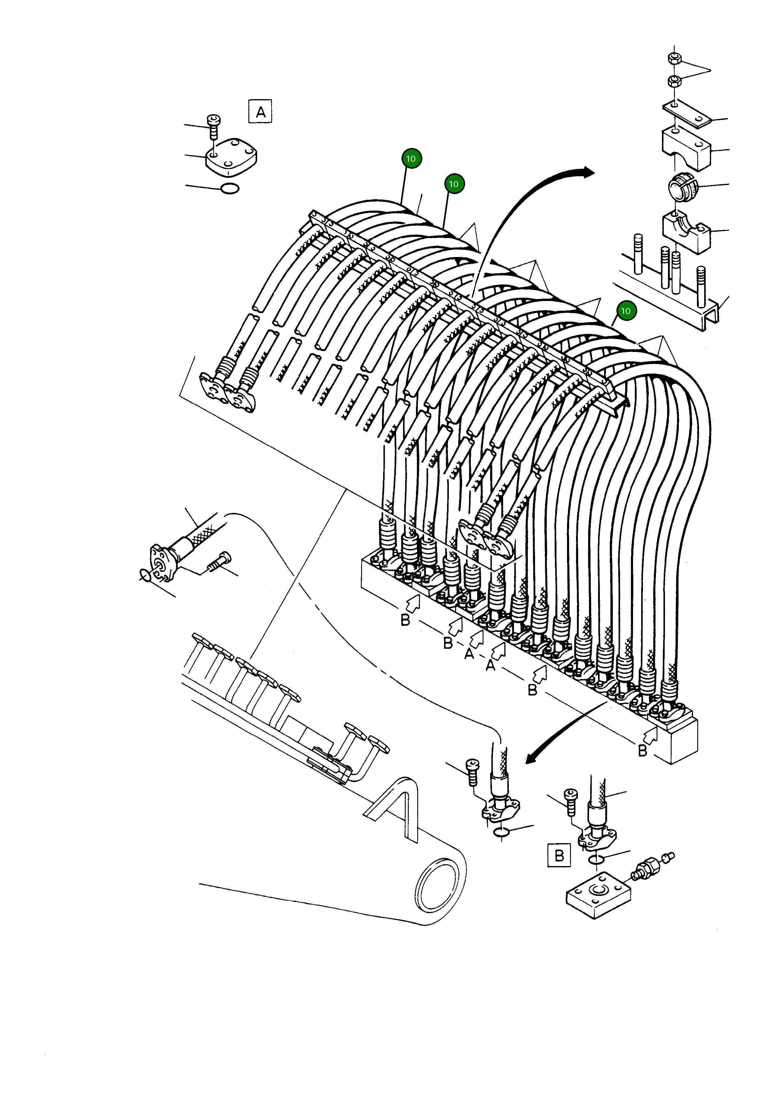Шланг в сборе DN 40x3630 604 082 40 Komatsu