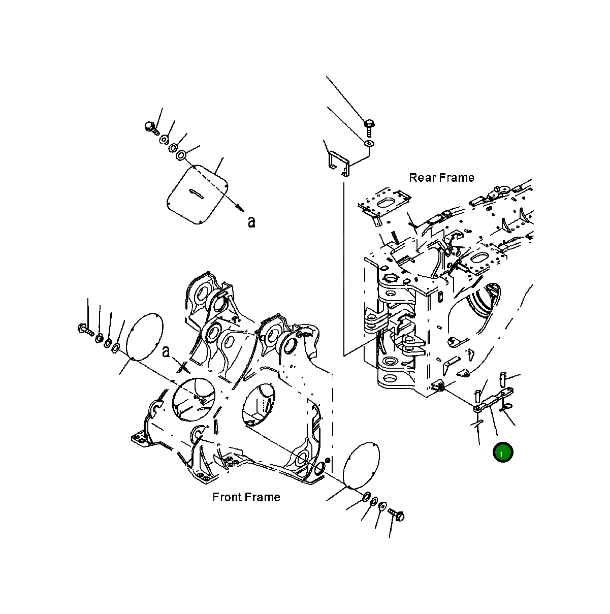 Фиксирующая штанга 428-46-24120 Komatsu