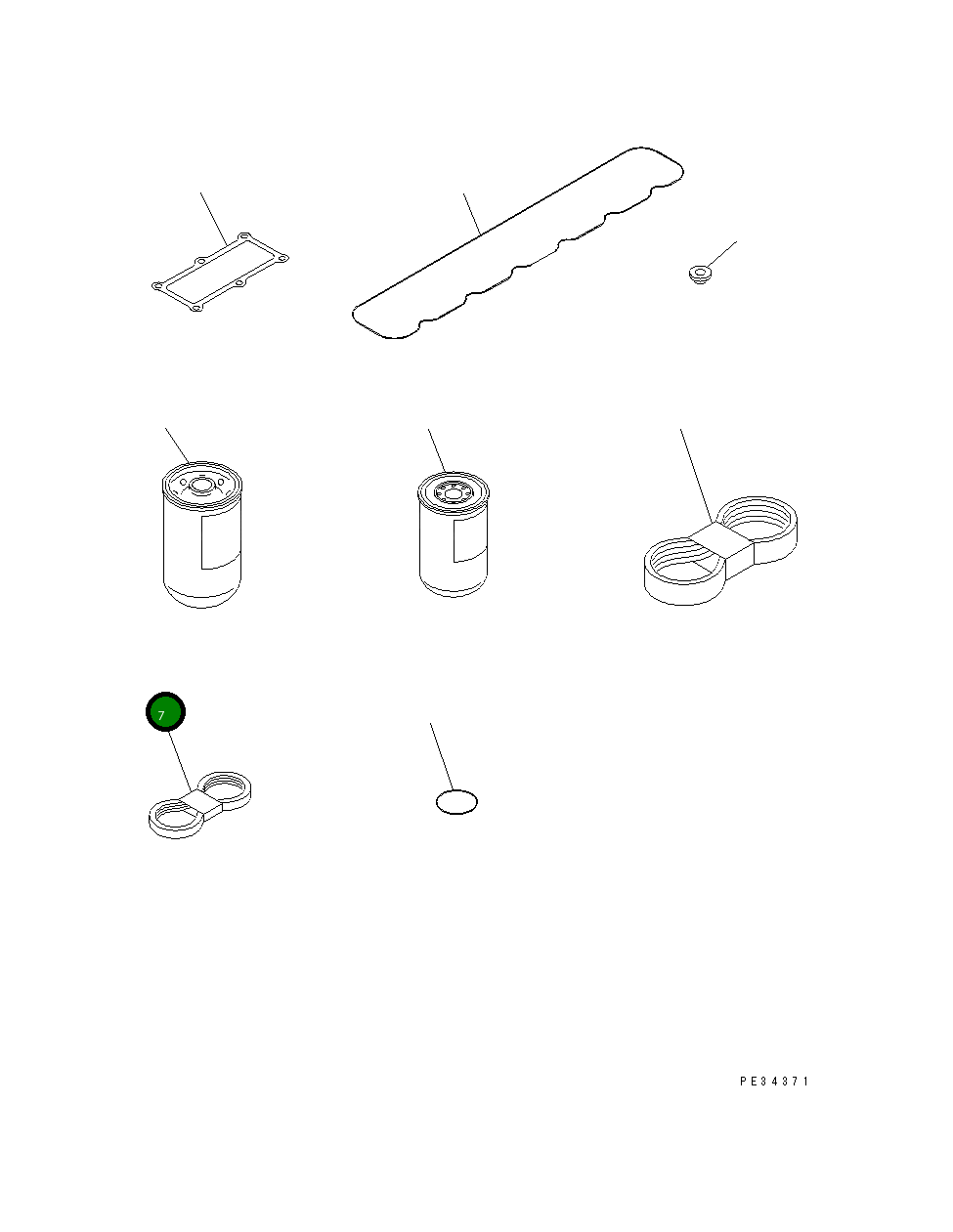 Ремень генератора 6222-63-3820 Komatsu
