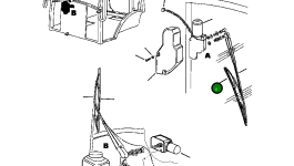 Щётка заднего стеклоочистителя 816214973 Komatsu