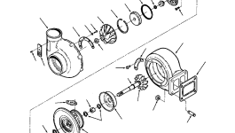 Упорный подшипник турбокомпрессора 1246 476 H1 Komatsu