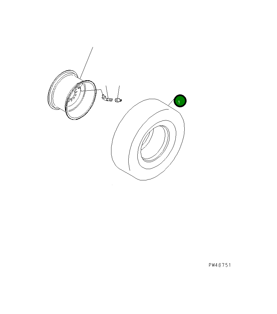 Шина 417-X15-1320 Komatsu
