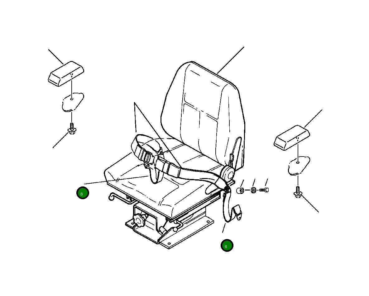 Страховочный ремень 425-57-A1130 Komatsu