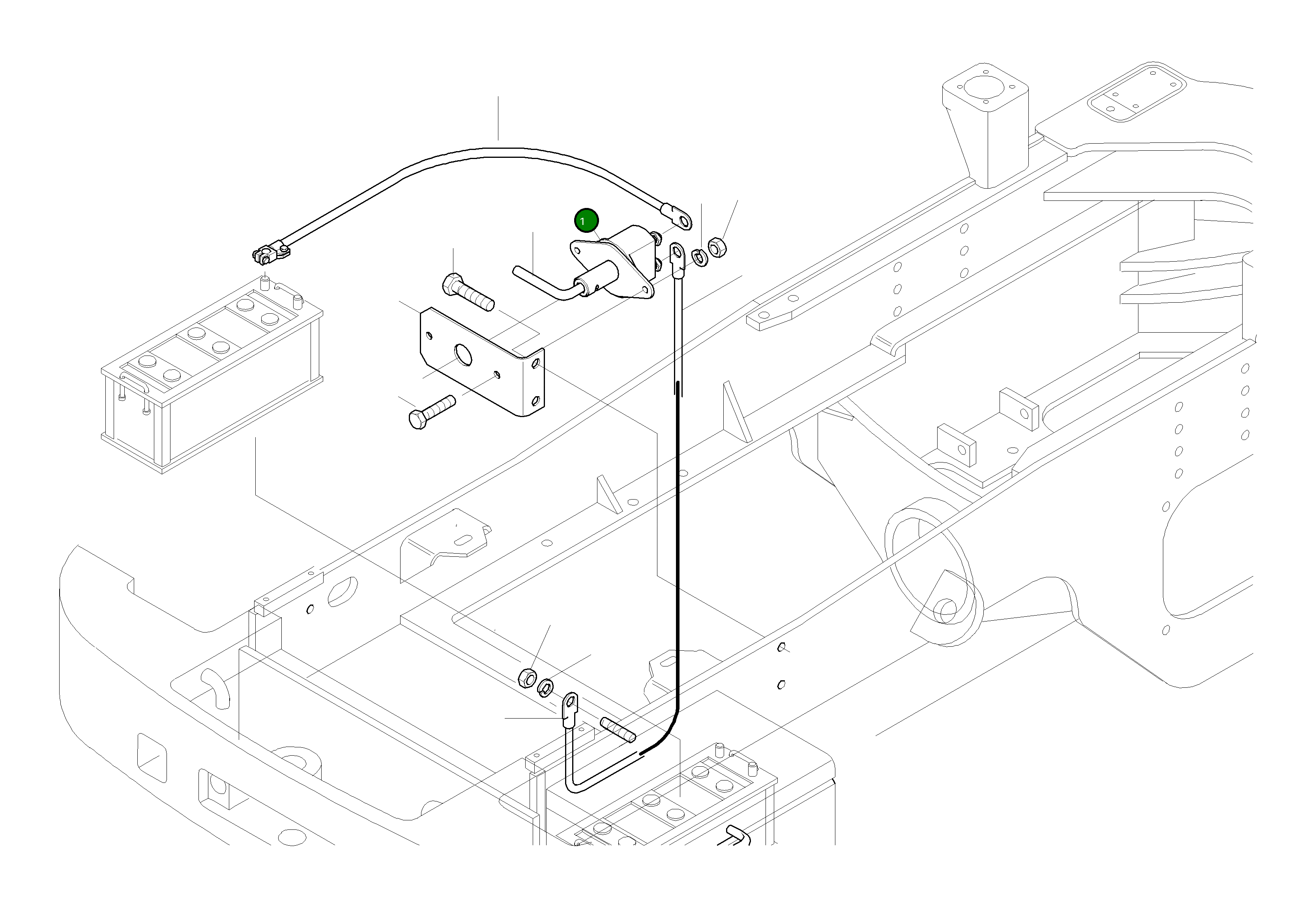 Главный выключатель аккумулятора 421-Z29-H100 Komatsu