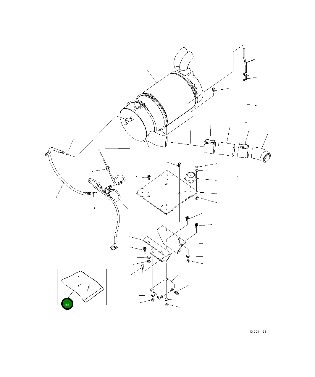 Фильтрующий мешок 20Y-01-K2260 Komatsu