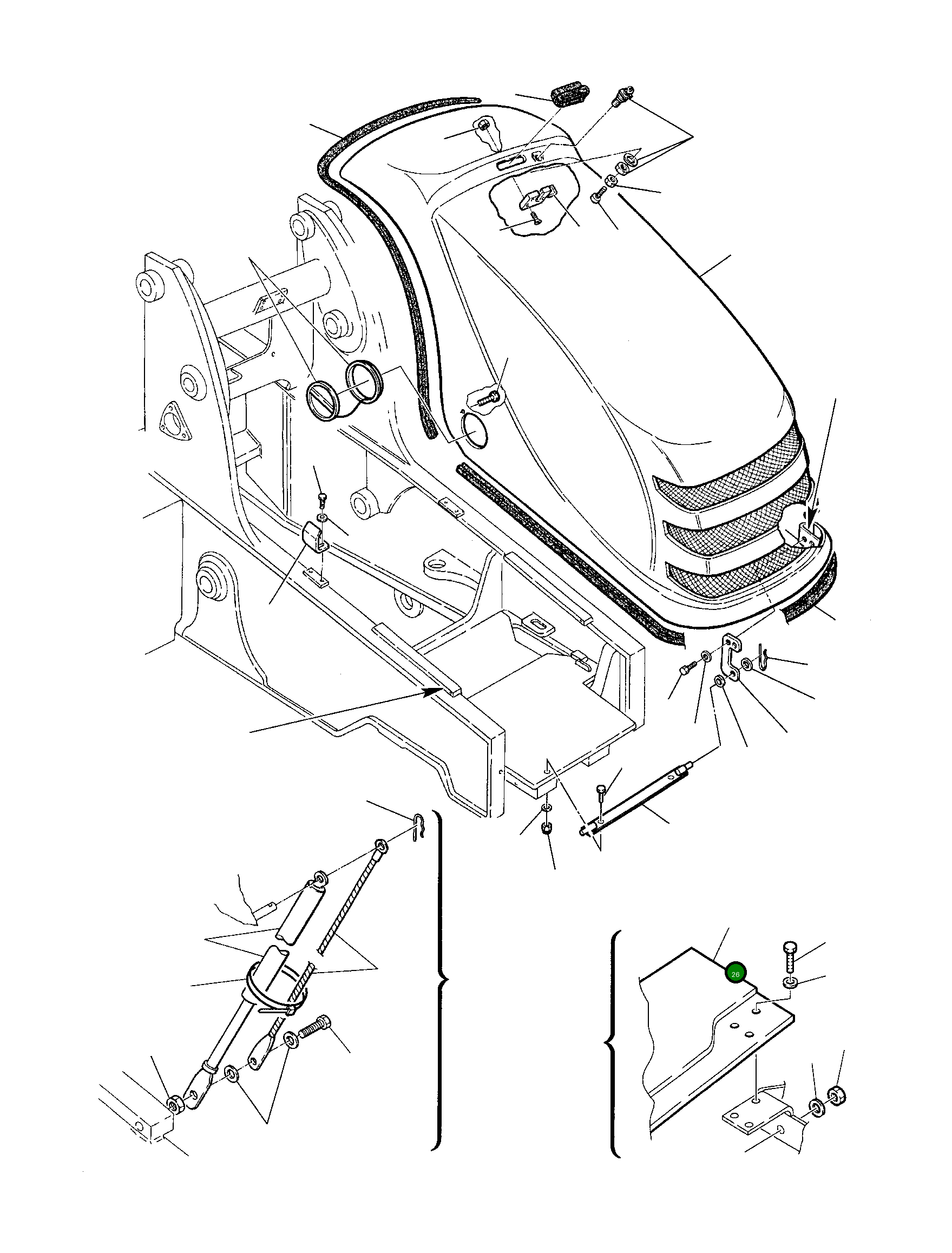 Защита аккумулятора 312605740 Komatsu