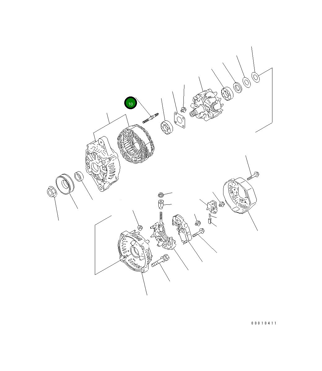 Шпилька 458-848 Komatsu