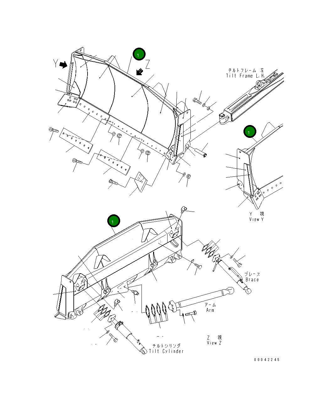 Отвал 17A-71-42112 Komatsu