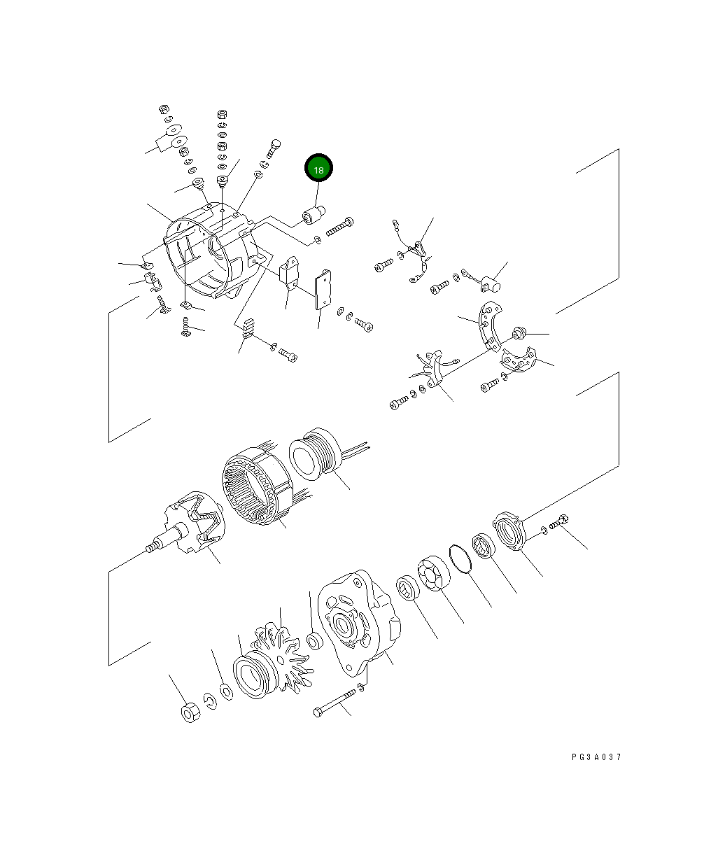 Роликовый подшипник SD6206-00200 Komatsu