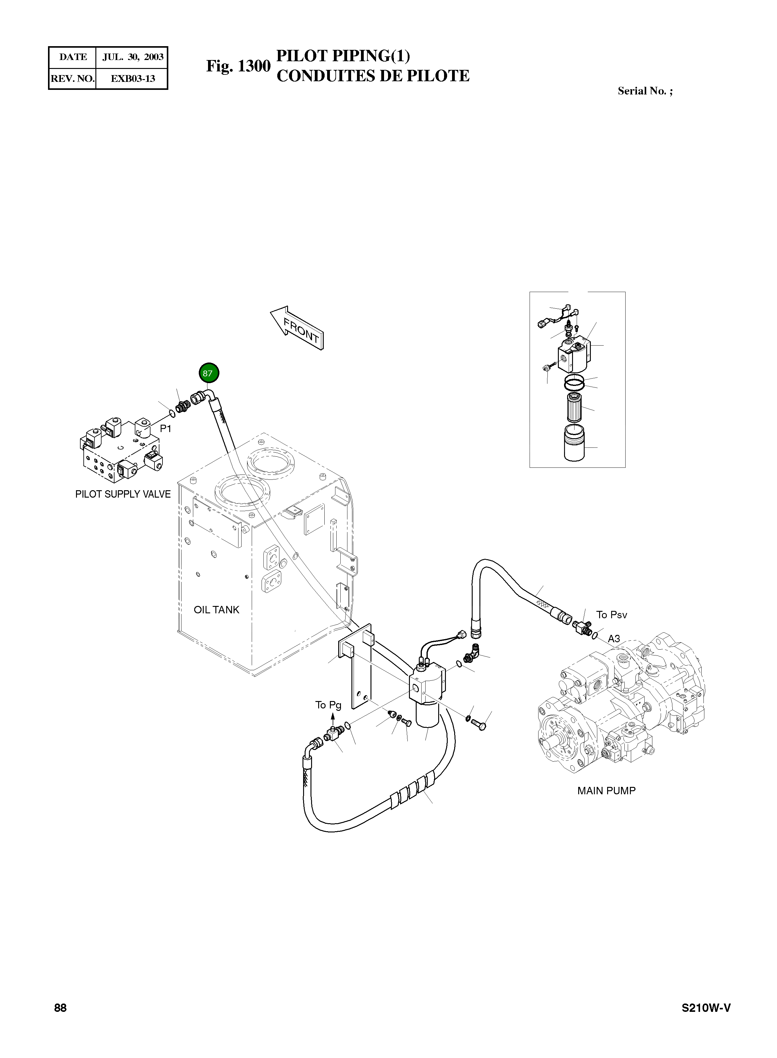 Шланг PF1/2-2150L DS2059426 Komatsu