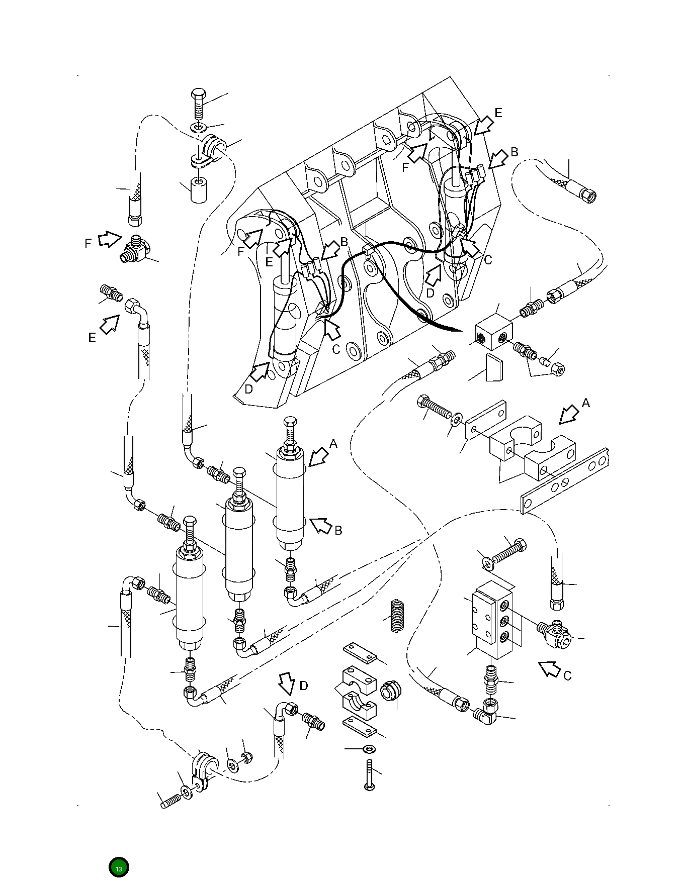 Шланг DN 8x1310 941 681 40 Komatsu