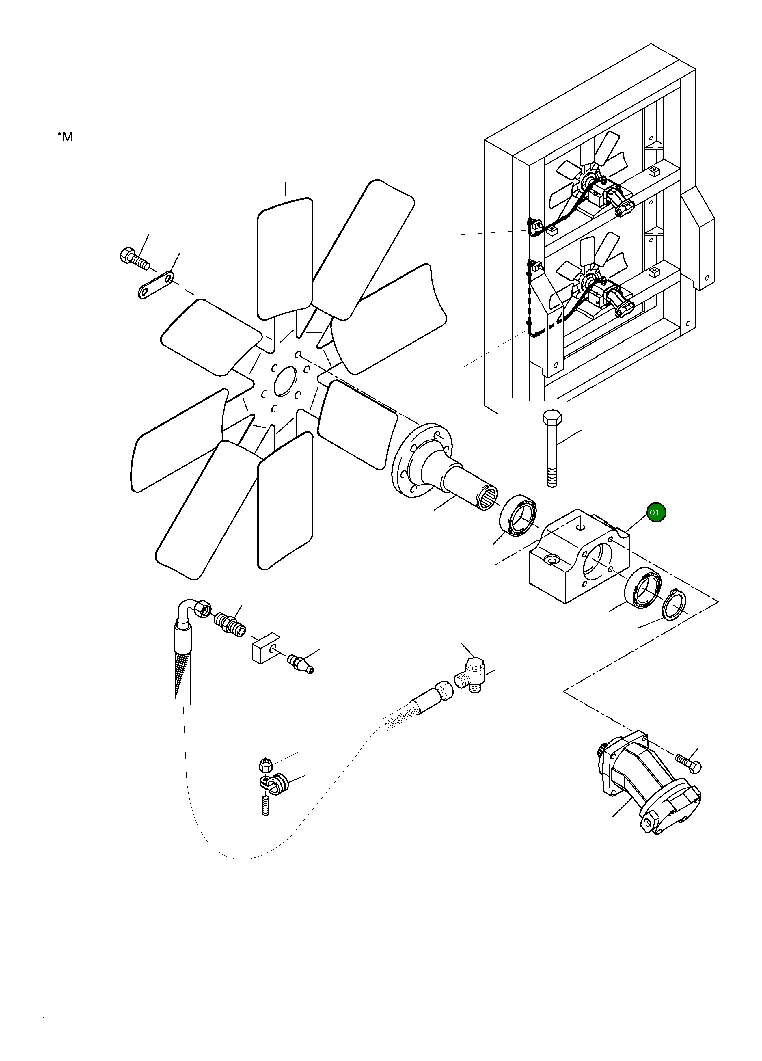 Фиксатор подшипника 480 601 40 Komatsu