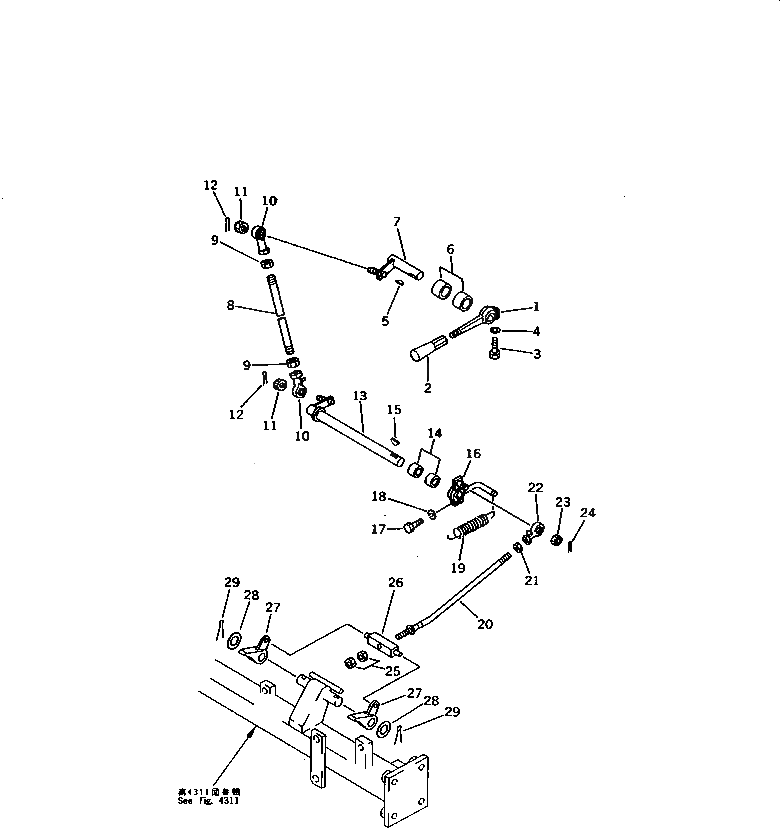 Собачка 154-43-41630 Komatsu