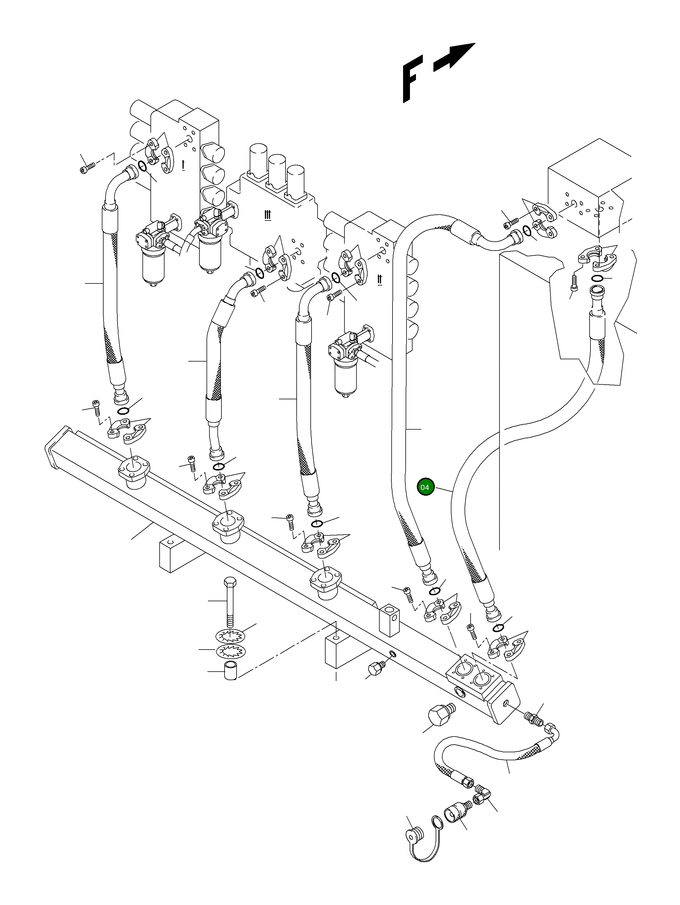 Шланг в сборе DN 60x1600 907 381 40 Komatsu