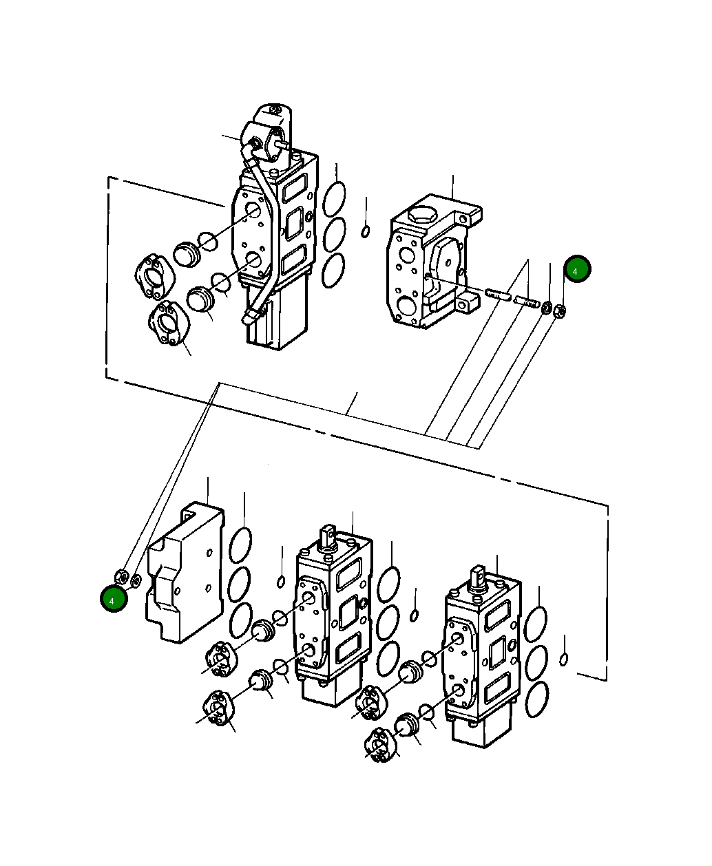 Гайка шестигранная 106 640 Komatsu