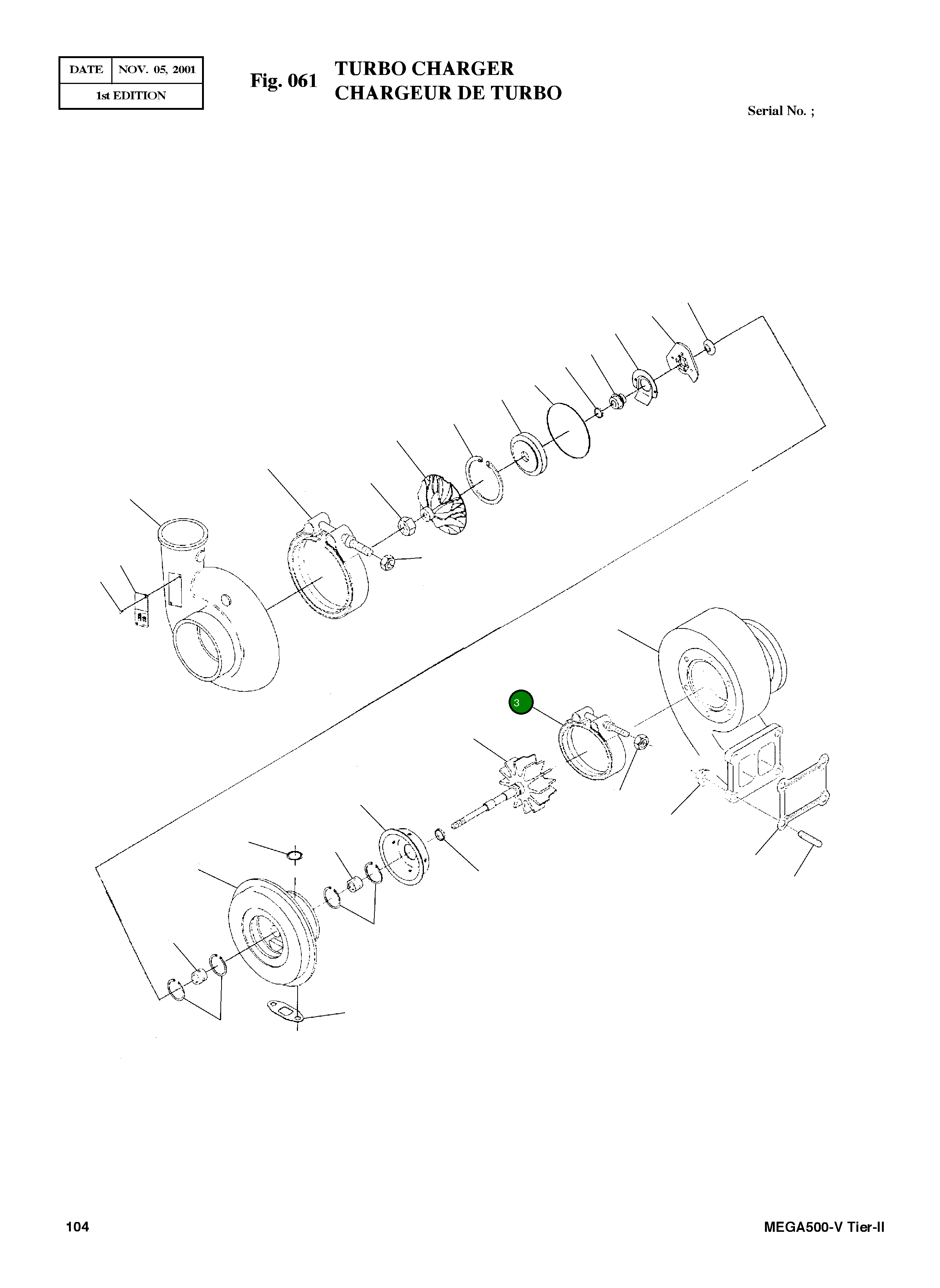 Хомут 3535399 Komatsu