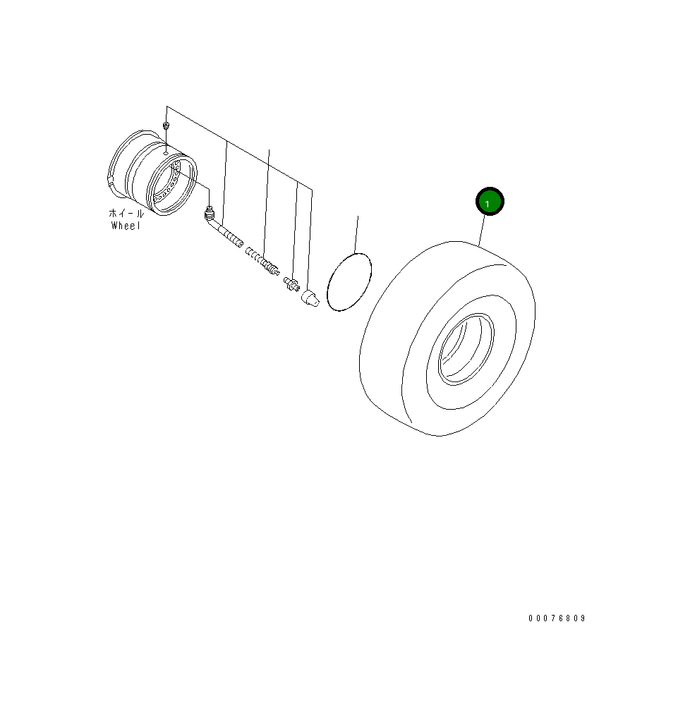 Шина 421-30-A1131 Komatsu