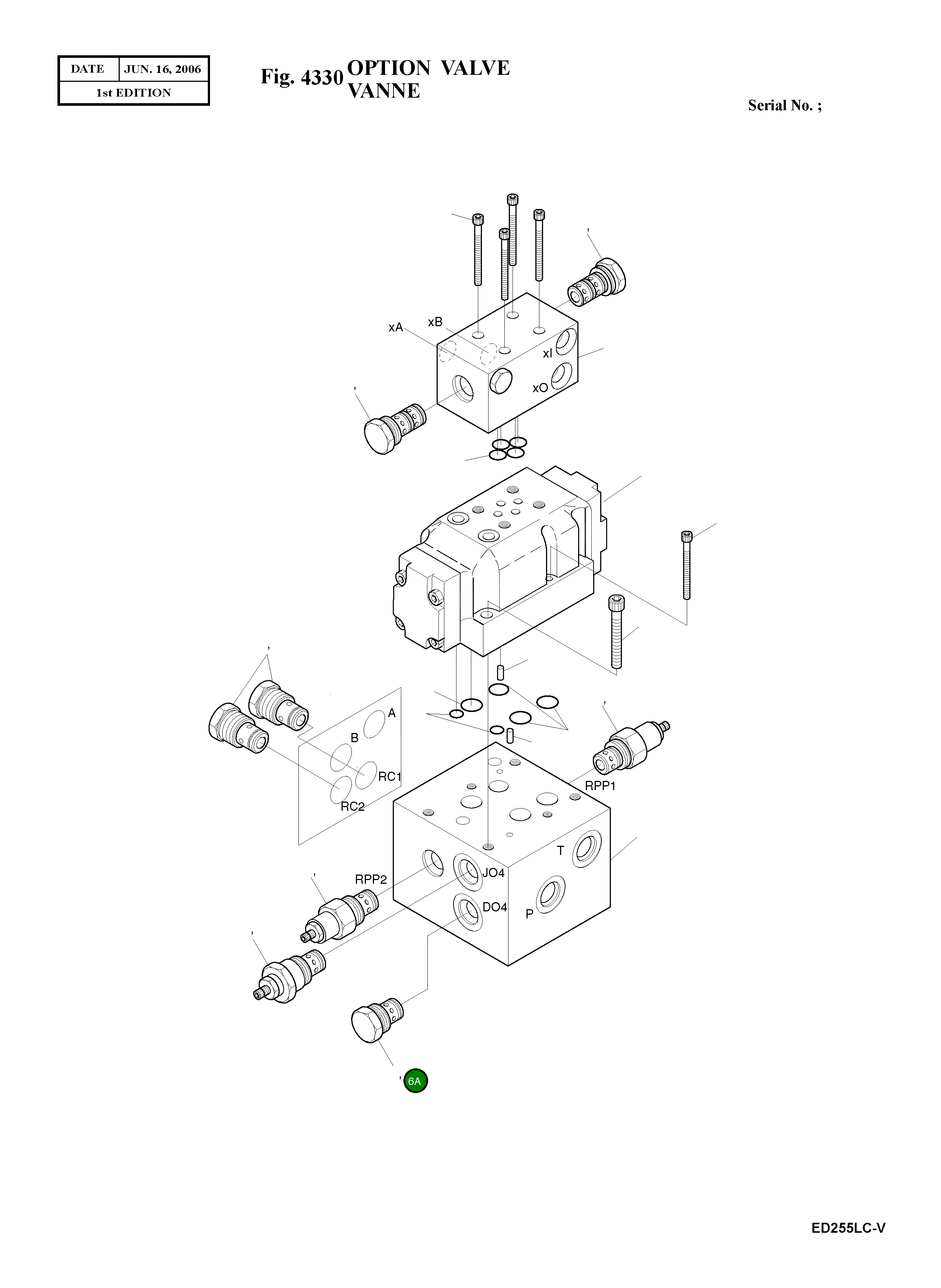 Комплект уплотнений K9000454 Komatsu