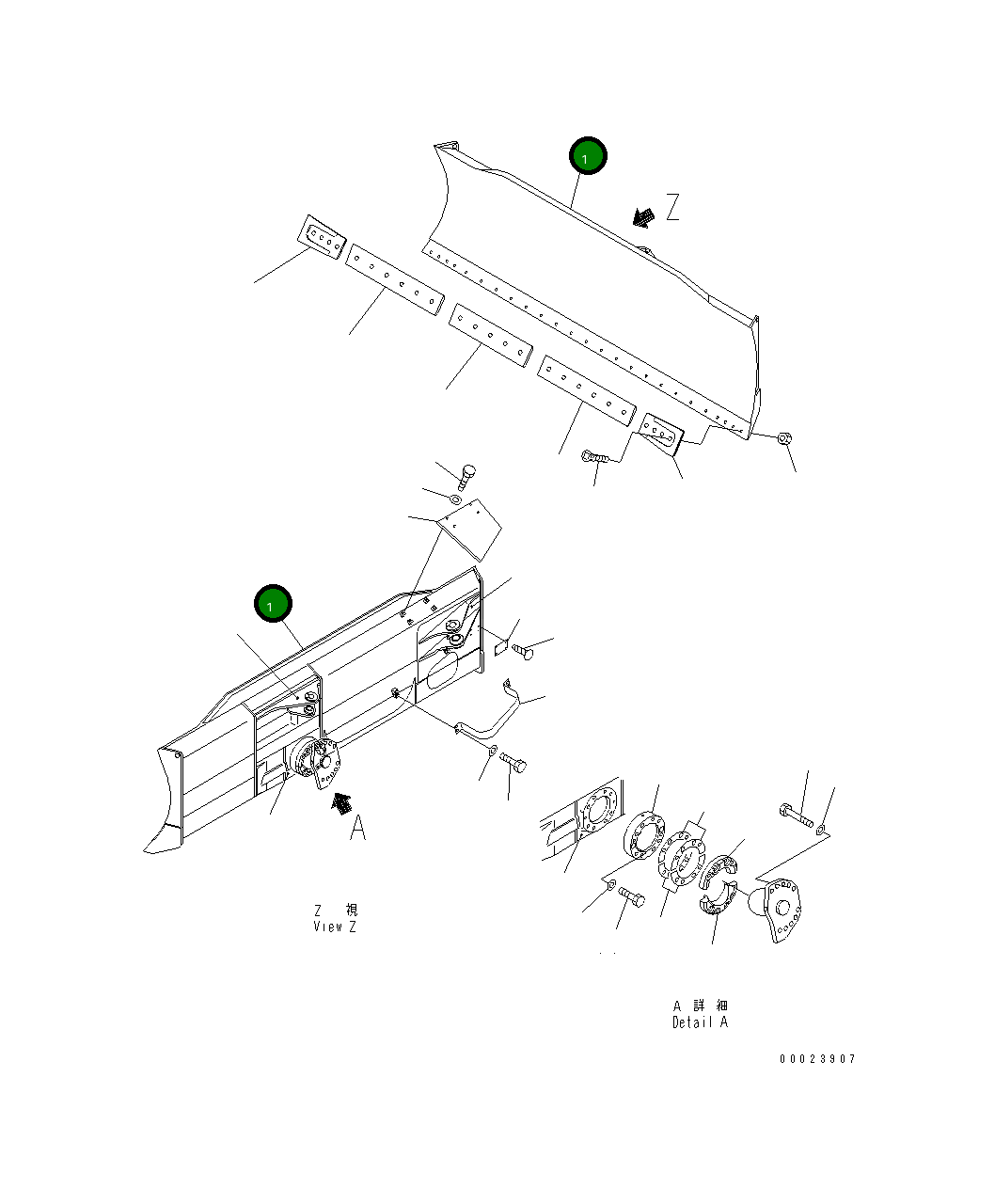 Отвал в сборе 124-72-62201 Komatsu