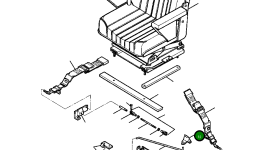 Коромысло фиксатора сиденья 661 561 C1 Komatsu