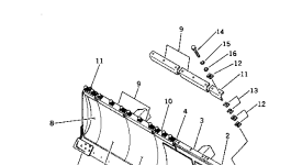 Концевой резец, левый 13F-Z27-1830 Komatsu