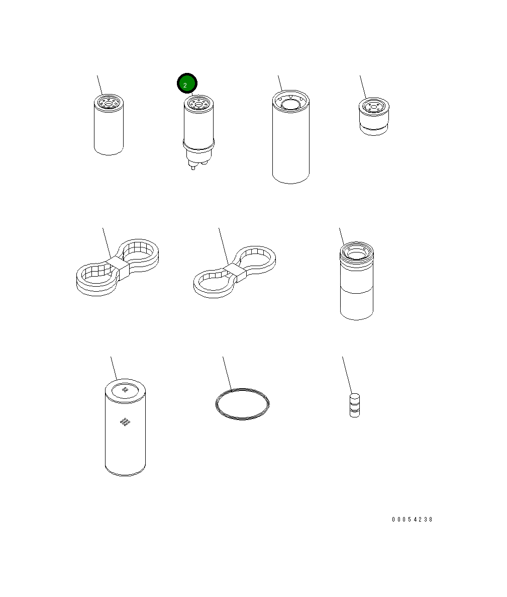 Фильтр в сборе 600-311-3602 Komatsu