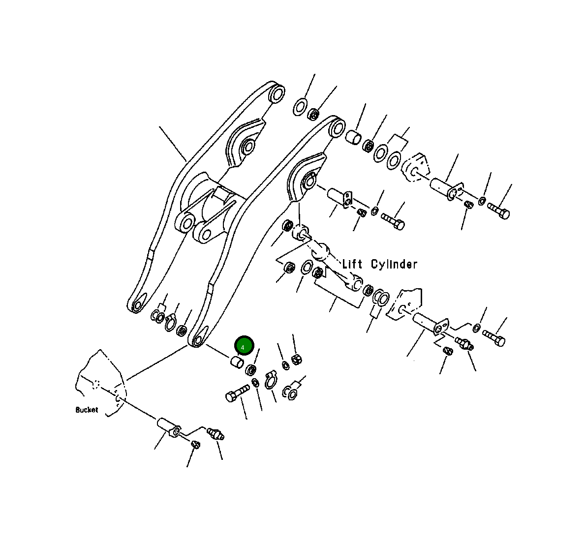 Втулка 427-N42-1130 Komatsu