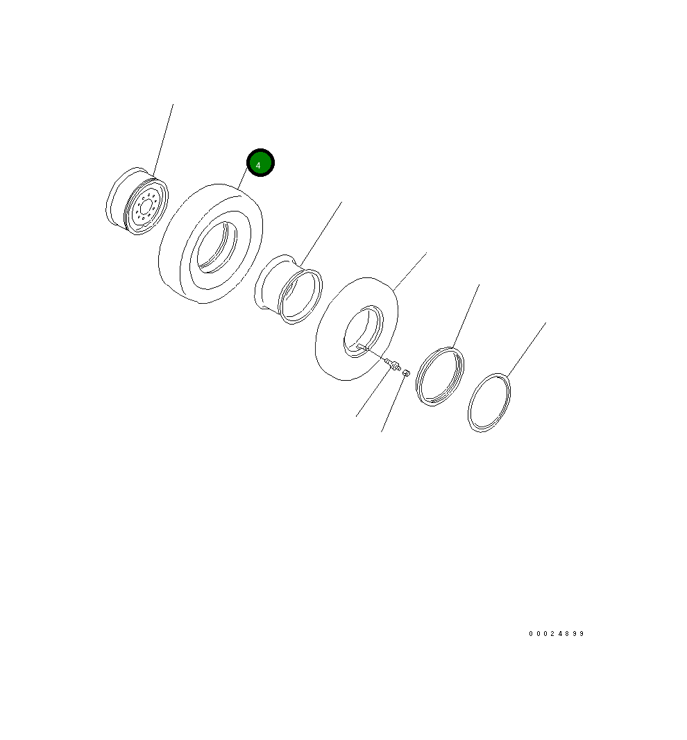 Шина 234-30-26510 Komatsu