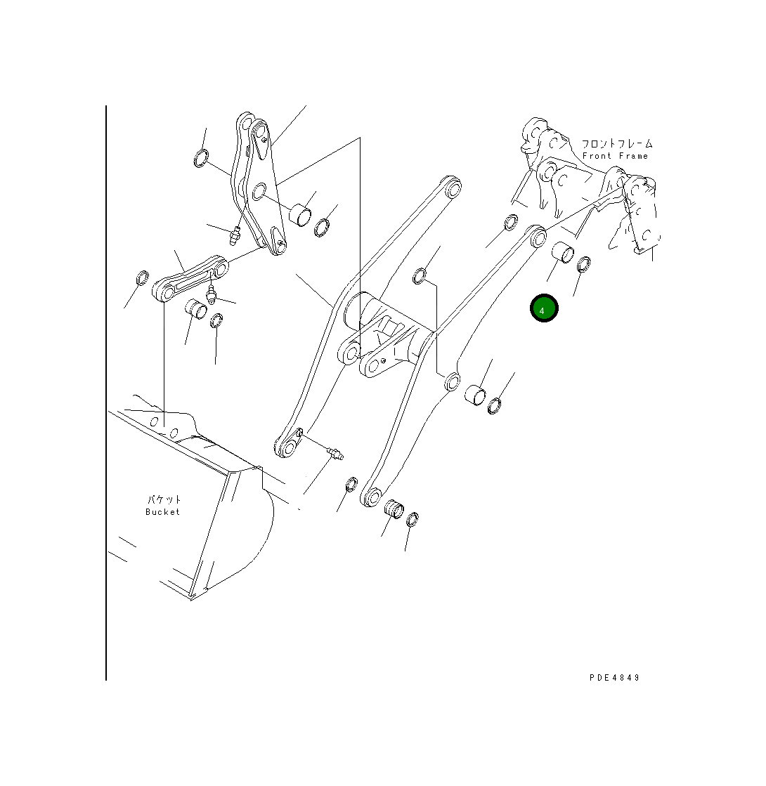 Втулка 421-70-11261 Komatsu