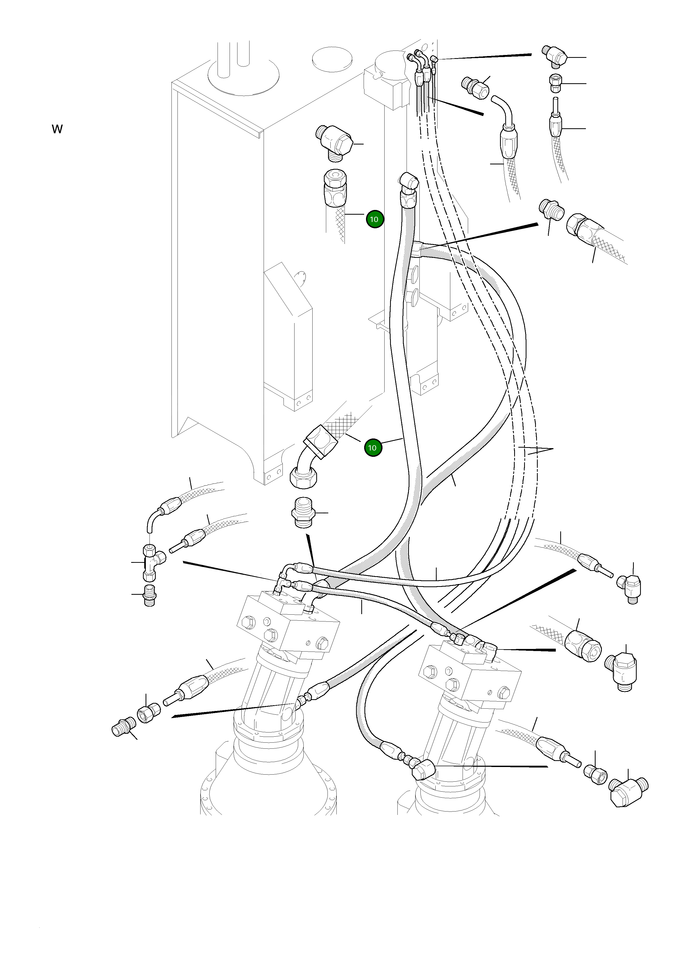 Шланг в сборе DN 40x760 512 321 98 Komatsu