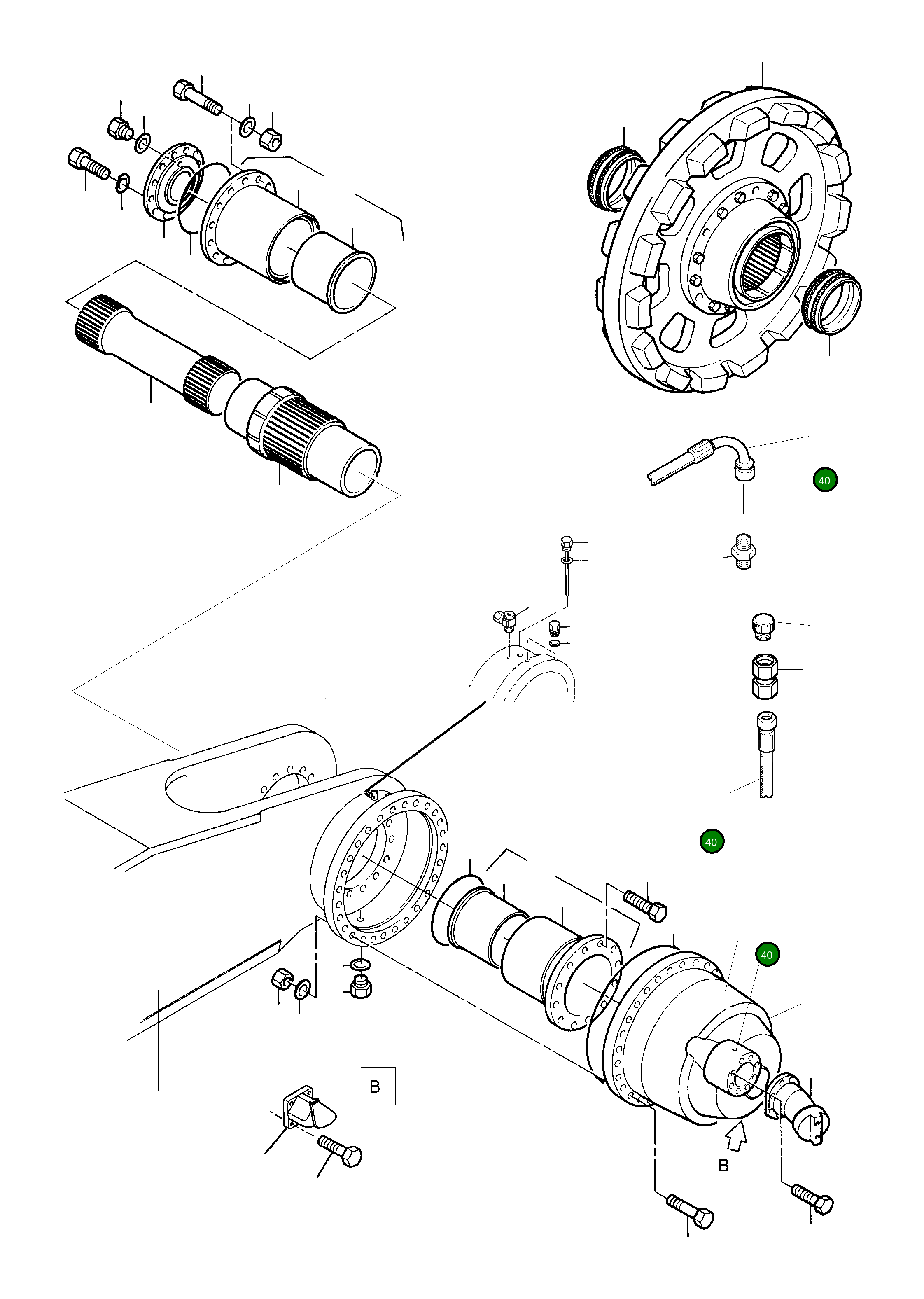 Шланг DN 16x3115 516 628 98 Komatsu