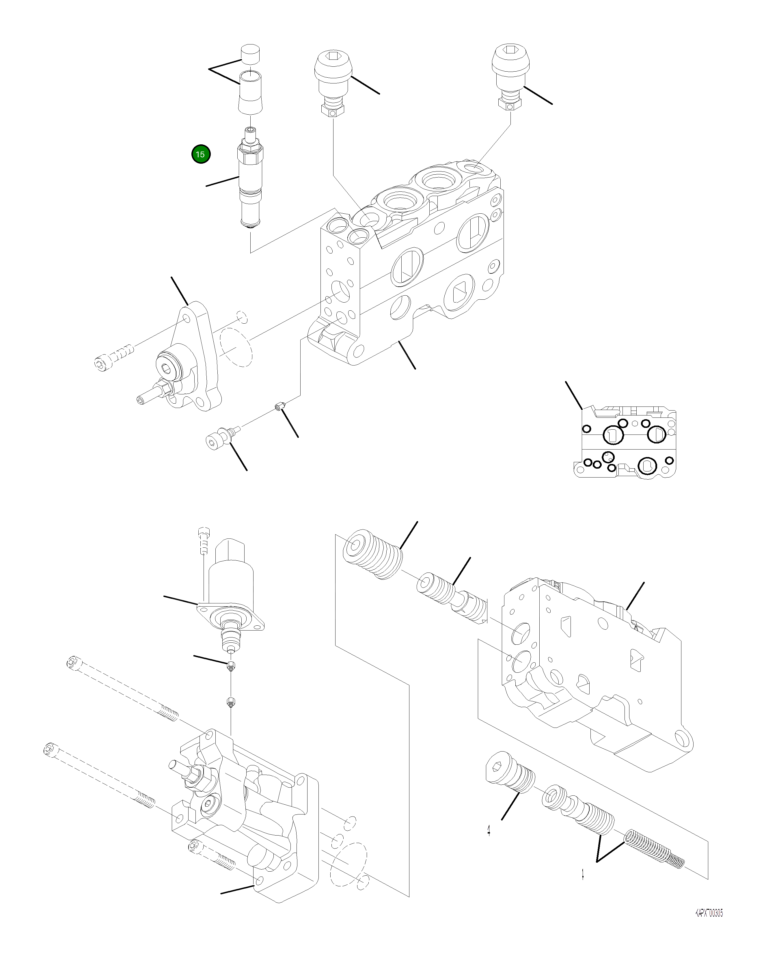 Комплект уплотнений 4A1-60-26470 Komatsu