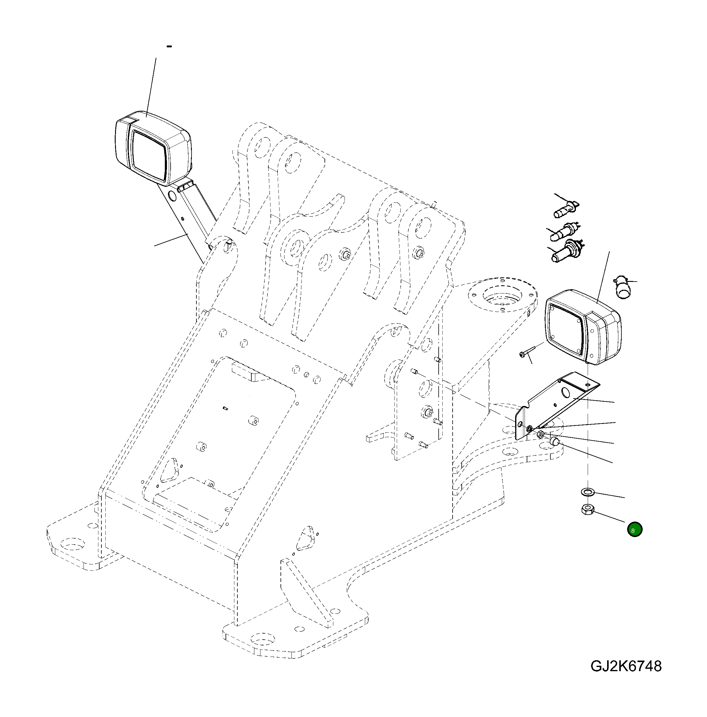 Гайка 42T-06-H0P07 Komatsu