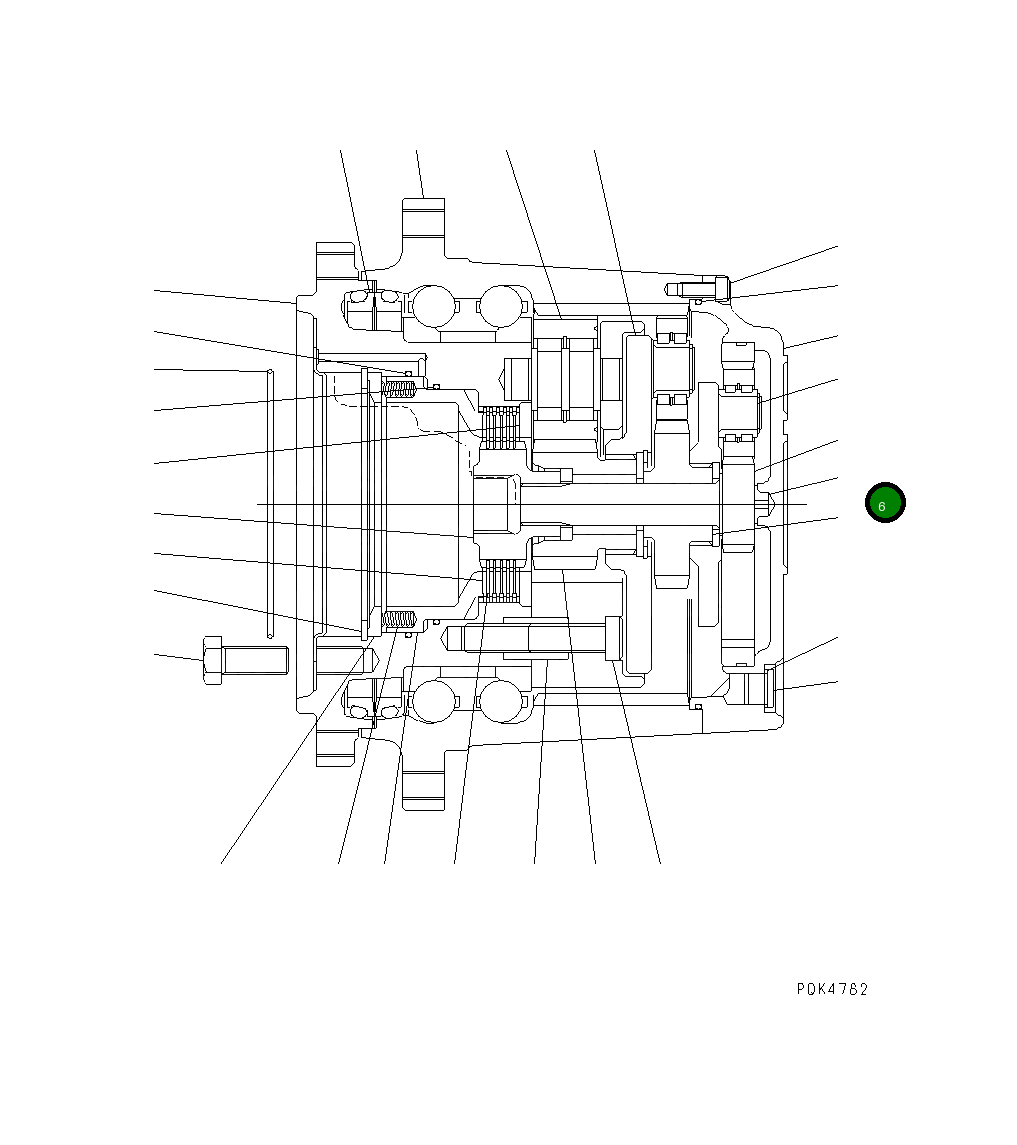 Упорный подшипник 21P-27-K1230 Komatsu