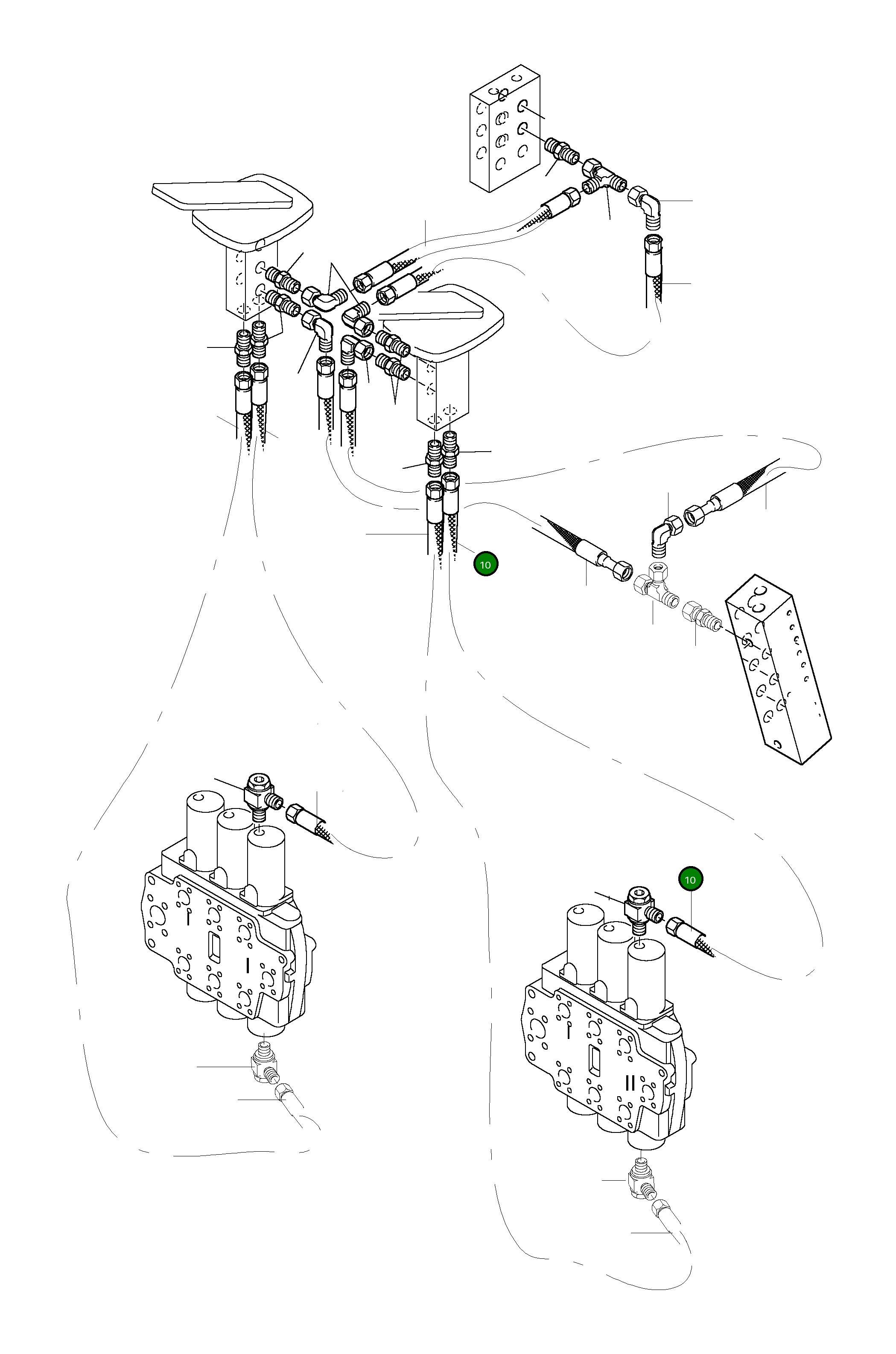 Шланг в сборе DN 8x5700 512 663 98 Komatsu